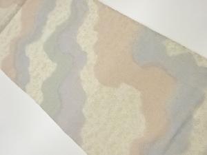 砂子綴れ変わり道長取り模様織出しリバーシブル全通袋帯